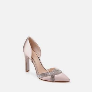 JEWEL BADGLEY MISCHKA Womens Beige Dorsay Sedona Stiletto Slip On Pumps